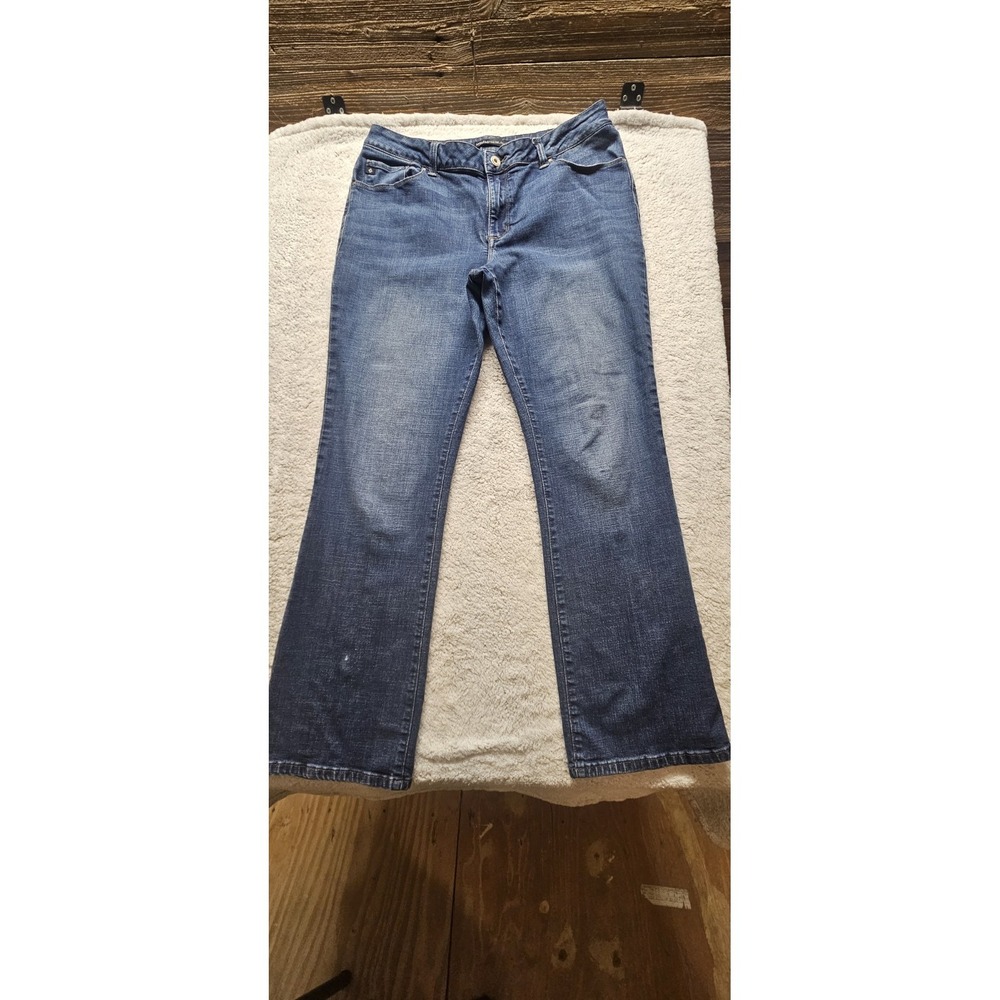 Lee Bootcut Jeans 34.5Medium Wash Blue Denim Stretch 5-Pocket Women's